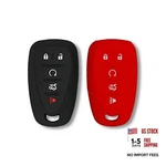 Autobase Silicone Key Fob Cover For Chevy Malibu Shape 1 Black And Red. Fixed Price $19.75.