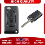 Remote Flip Buttons Key Case Shell Fob For Peugeot 207 307 407 Sw 308 607. Fixed Price $8.13.