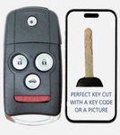 Key Cut + Remote Flip For Acura Tl 2007 2008 OUCG8D-439H-A 35111-SEP-307. Fixed Price $39.99.