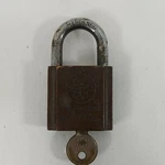 Fedtro Powerhouse Cylinder Brass Padlock W/key Heavy Duty Vtg British Hong Kong. Fixed Price $24.99.