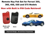 Ferrari 360 / 355 456 550 575 Remote Key Fob Set Master + Slave Pin. Fixed Price $499.95.