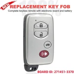 Smart Prox Remote Key Fob For Toyota Avalon Camry Corolla HYQ14AAB 271451-3370. Fixed Price $25.75.