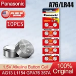 10PC Panasonic High Capacity LR44 1.5V Button Cell Coin Battery A76 AG13 G13A. Fixed Price $10.34.