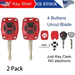 2PACK Red Remote Shell Case Car Key Fob Replacement Cover Trim For 4RUNNER 2010+. Fixed Price $23.99.