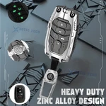 Silver Mech Luminous Smart Key Fob Skin Shell Chain For Honda Civic Pilot 2022+. Fixed Price $24.49.