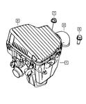 Genuine Mopar Air Cleaner Cover 4891021AA. Fixed Price $63.56.