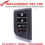 For Acura Rdx 2022 2023 2024 Smart Remote Key Fob KR5TP-2 72147-TJB-A31 Driver. Fixed Price $38.95.