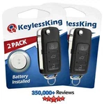 2X Keyless Entry Remote Car Flip Fob Control For Volkswagen Vw NBG010180T. Fixed Price $19.95.
