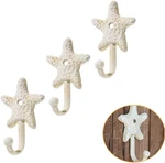 3-PACK Decorative Wall Hooks,nautical Coastal Cast Iron Starfish Design For. Fixed Price $25.23.