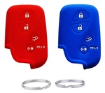 Uokey Silicone Fob Cover Case Fit For Lexus RX350 ES350 IS250 Red+blue. Fixed Price $23.07.