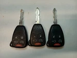 Lot Of 3 Oem Chrysler Products Head Key Fob Remotes OHT692714AA 5 Buttons. Fixed Price $48.00.