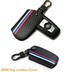 Carbon Leather Keychain Smart Remote Fob Cover For Bmw 1/2/3/4/5/6/7 Series. Fixed Price $16.99.