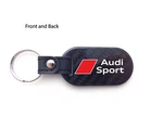 Audi Sport Logo Carbon Fiber Key Fob Double Sided- 2X2 Gloss. Fixed Price $29.99.