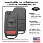 Remote Flip Key Fob 4B Shell Case + Blade For Mercedes Ml 320 430 Slk Crossfire. Fixed Price $12.48.