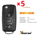 5X Xhorse XEB510EN Super Remote With XT27B Chip 3 Buttons Series Usa. Fixed Price $41.95.