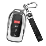 Qbuc For Toyota Fob Cover With Keychain, Fit One Size, Silver. Fixed Price $26.00.