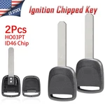 2 Ignition Transponder Key ID46 Chip For Honda Accord Civic Cr-v Element HO03-PT. Fixed Price $10.95.